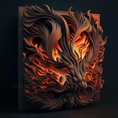 3D model flaming (STL)